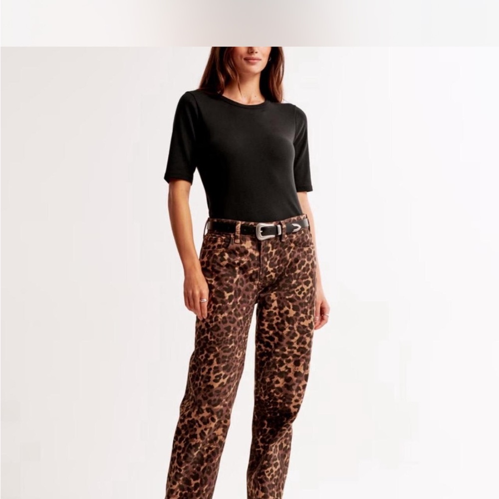 Abercrombie & Fitch Leopard Print Pants